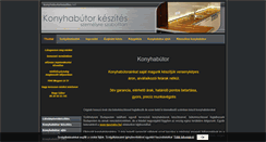 Desktop Screenshot of konyhabutorkeszites.net