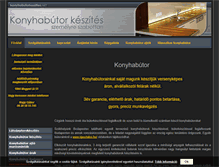 Tablet Screenshot of konyhabutorkeszites.net